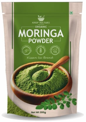 Krop Kulture Natural Moringa Powder | 200g | Superfood for Immunity & Wellness