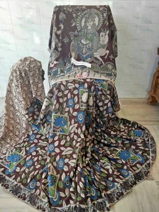 AWESOME LINEN COTTON PRINTED SAREE - 1947