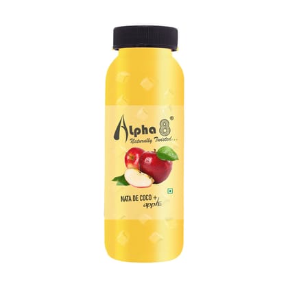 Alpha 8 Apple Juice With Nata De Coco, 200 ml - Pack of 12