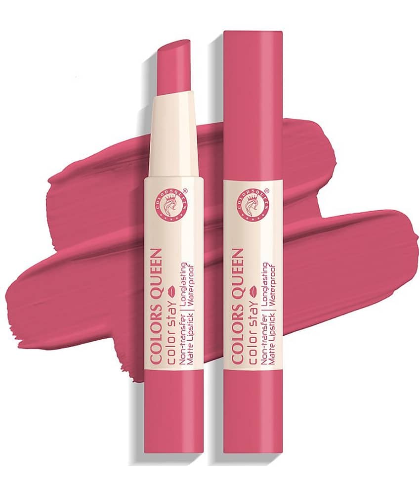 Colors Queen Color It All Non Transfer Matte Lip Crayon - Pinky (Shade - 01)