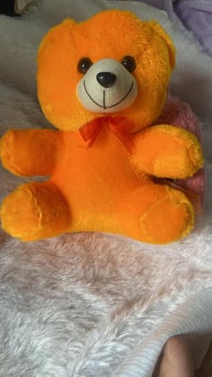 Golden Yellow Plush Teddy Bear - Soft Cuddly Toy for Kids and Collectors
