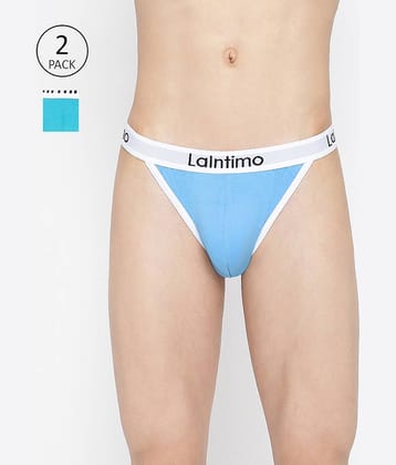 La Intimo Pack of 2 Cotton Bikini For Men's ( Multicolor )