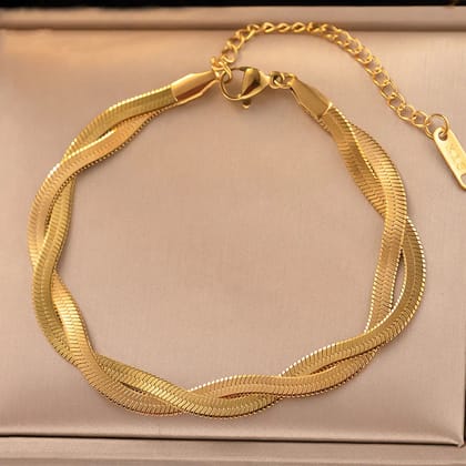 Timeless Gold Snake Chain Bracelet (Anti-Tarnish)