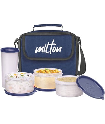 Milton New Meal Combi Lunch Box, 3 Containers and 1 Tumbler, Blue