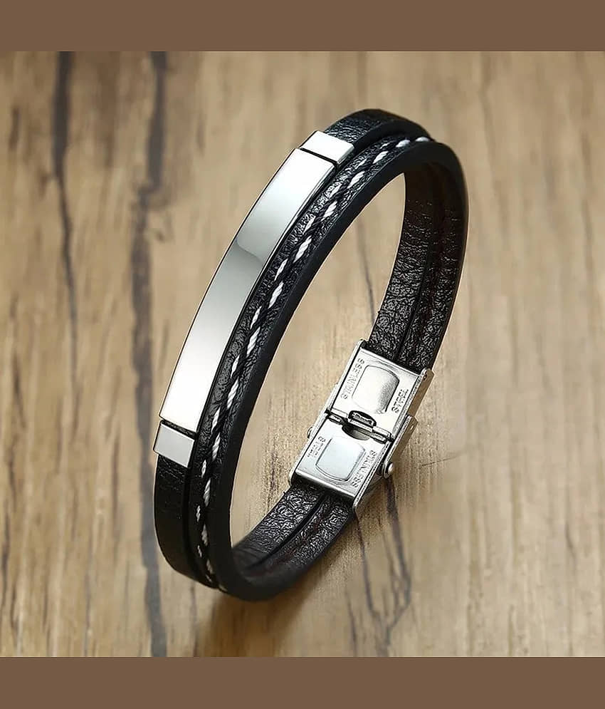 FASHION FRILL Silver Bracelet ( Pack of 1 )
