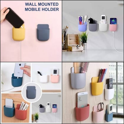 Wall Mounted Mobile & Multipurpose Stand (Any Random Colour)