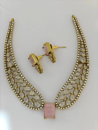 ANU Gold Imitation Necklace Elegant Statement Piece
