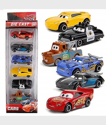Fratelli Metal Die Cast Small Metal Movie Vehicles Cars,Multicolour, 6-Pack