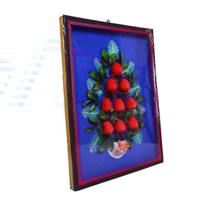 Handmade 3D Flower Painting for Home and Office Decoration 16 Inch