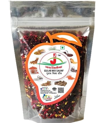 Jai Jinendra GULAB MIX SAUNF 200GM Mint 200 gm