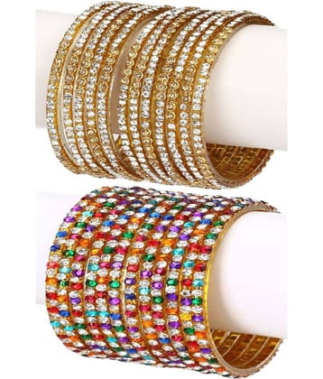 Somil - Multicolor Bangle Set (Pack of 2)