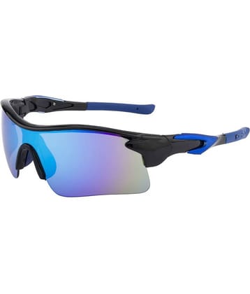 Clark n' Palmer - Blue Wrap Around Sunglasses ( SM 116 )