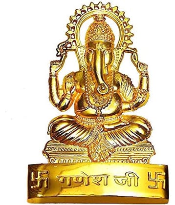 rudradivine - Lord Ganesha Brass Idol (14 cm)