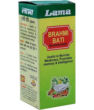 Lama Brahmi Bati - Budhiwardhak Tablet 30 No.S Pack of 3