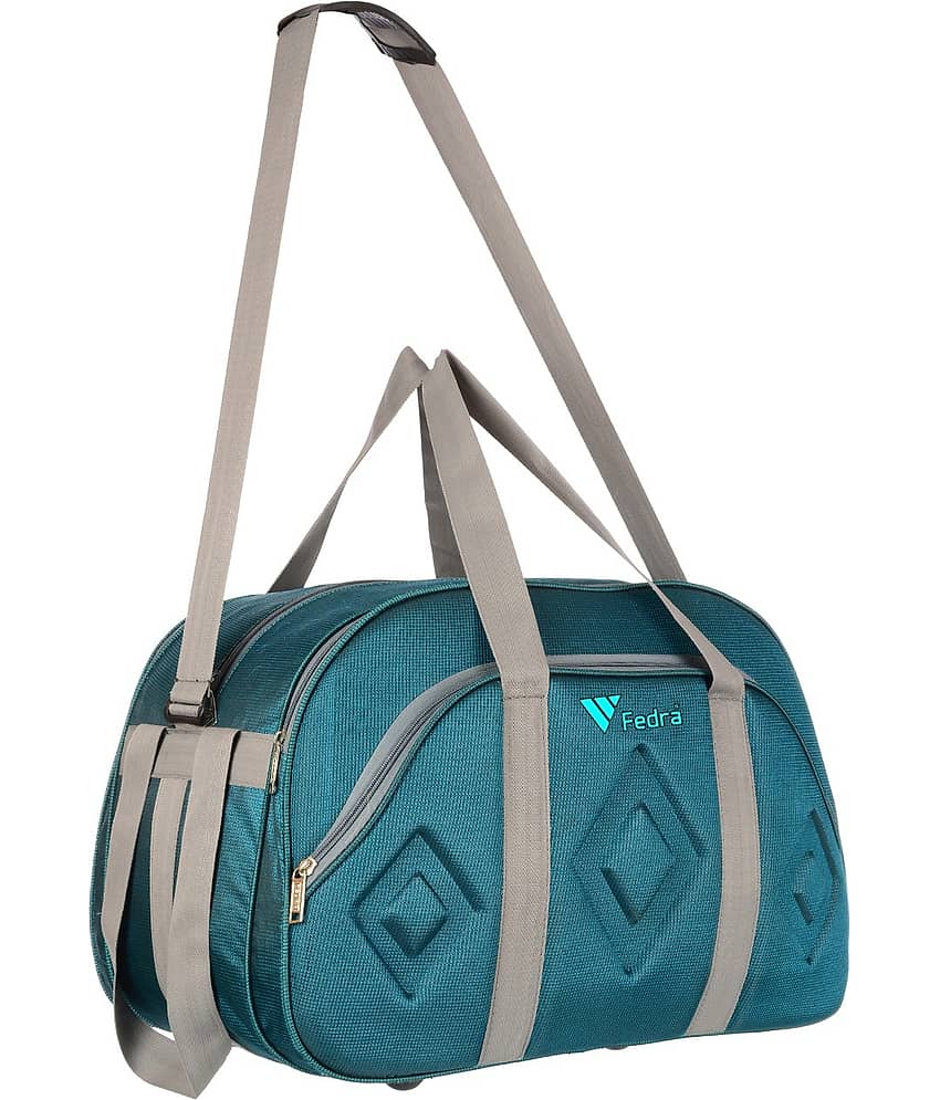 FEDRA - 40 Ltrs Green Polyester Duffle Bag