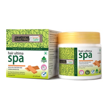 INDUS VALLEY 100% organic Deep Nourishing Hair Spa (ultima spa 175ml) INDUS VALLEY 100% organic Deep Nourishing Hair Spa (ultima spa 175ml) - white / 175 ml (Pack of 1)