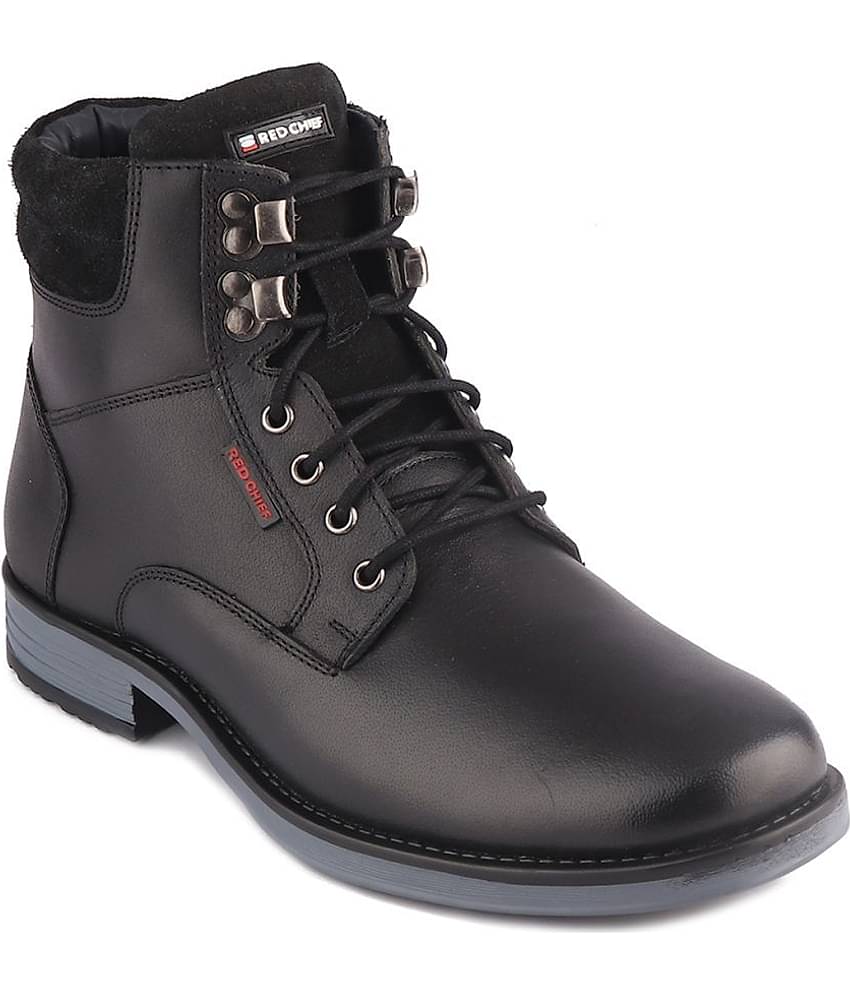 Red Chief Black Men's Party Boots