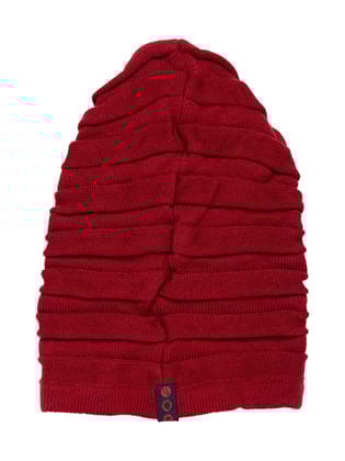 Punk Maroon Beanie Cap-Onesize / Maroon