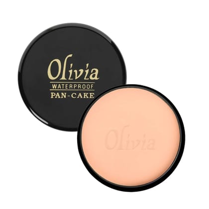 Olivia Pan Cake 100% Waterproof 25g | Full Coverage Makeup Base | Smudge-Proof & Sweat-Resistant | Long-Lasting Velvety Finish | Hides Blemishes | For All Skin Types | Suntone - 27 Olivia Pan Cake 100% Waterproof 25g | Full Coverage Makeup Base | Smudge-