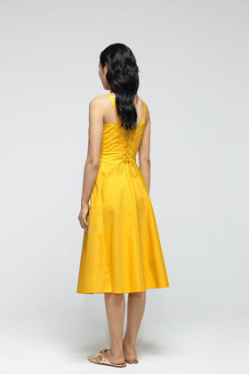 Janie Pocket Dress : Sunshine Yellow-XS