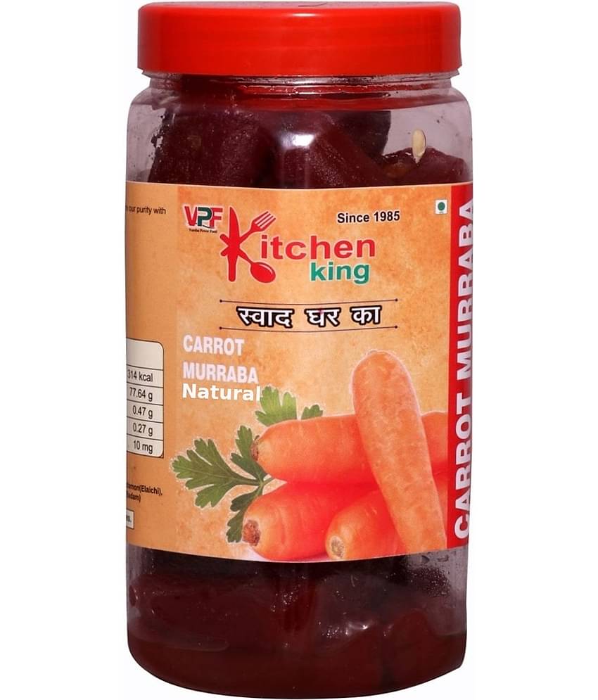 Kitchen King Since-1985 Mother-Made Organic Carrot Murabba with Almonds Immunity Increaser Pack Pickle 1 kg