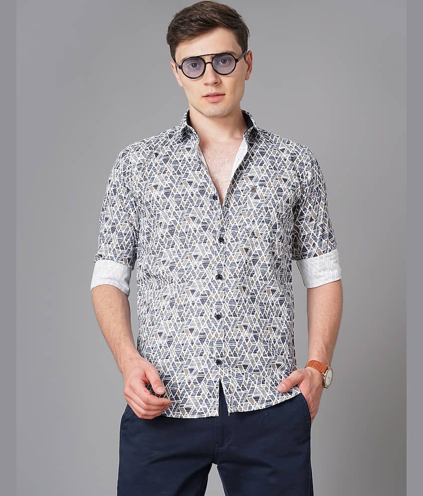 K-LARA - Blue 100% Cotton Slim Fit Men's Casual Shirt ( Pack of 1 )