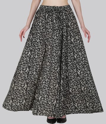 Sttoffa Black Cotton Women's Flared Skirt ( Pack of 1 )