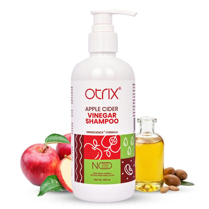 Otrix Apple Cider Vinegar Shampoo for Smooth & Shiny Hair | Deep Cleansing, Frizz Control & pH Balance | 300ml Otrix Apple Cider Vinegar Shampoo for Smooth & Shiny Hair | Deep Cleansing, Frizz Control & pH Balance | 300ml