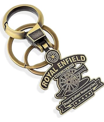 QitmirMKT Premium Royal Enfield Bike Keychain Bronze Metal Bullet Bike Key Chain ( Pack of 1 )