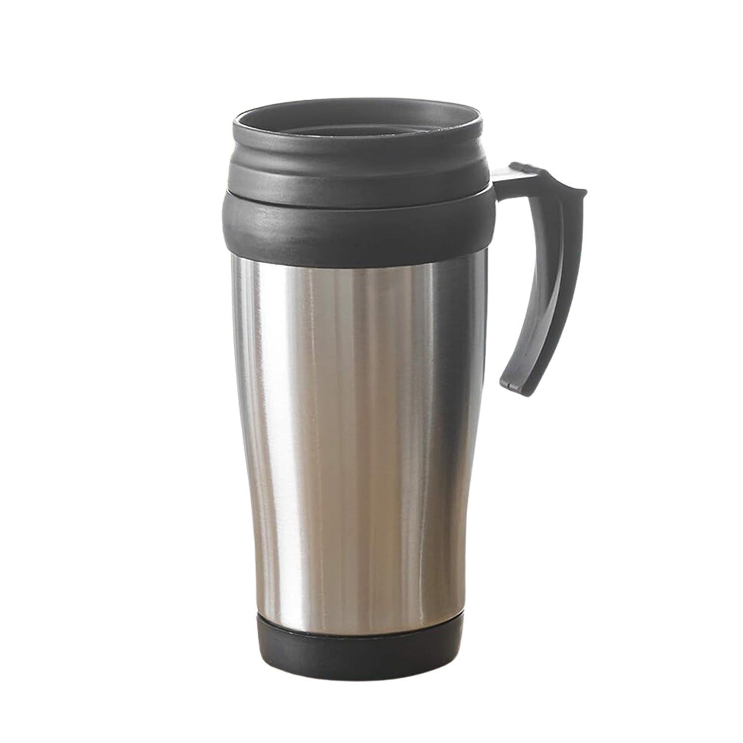 Stainless Steel Vacuum Glass Insulated Glass Coffee Cups, Tumbler (With Lid & Handle / 1 pc)_assorted colour