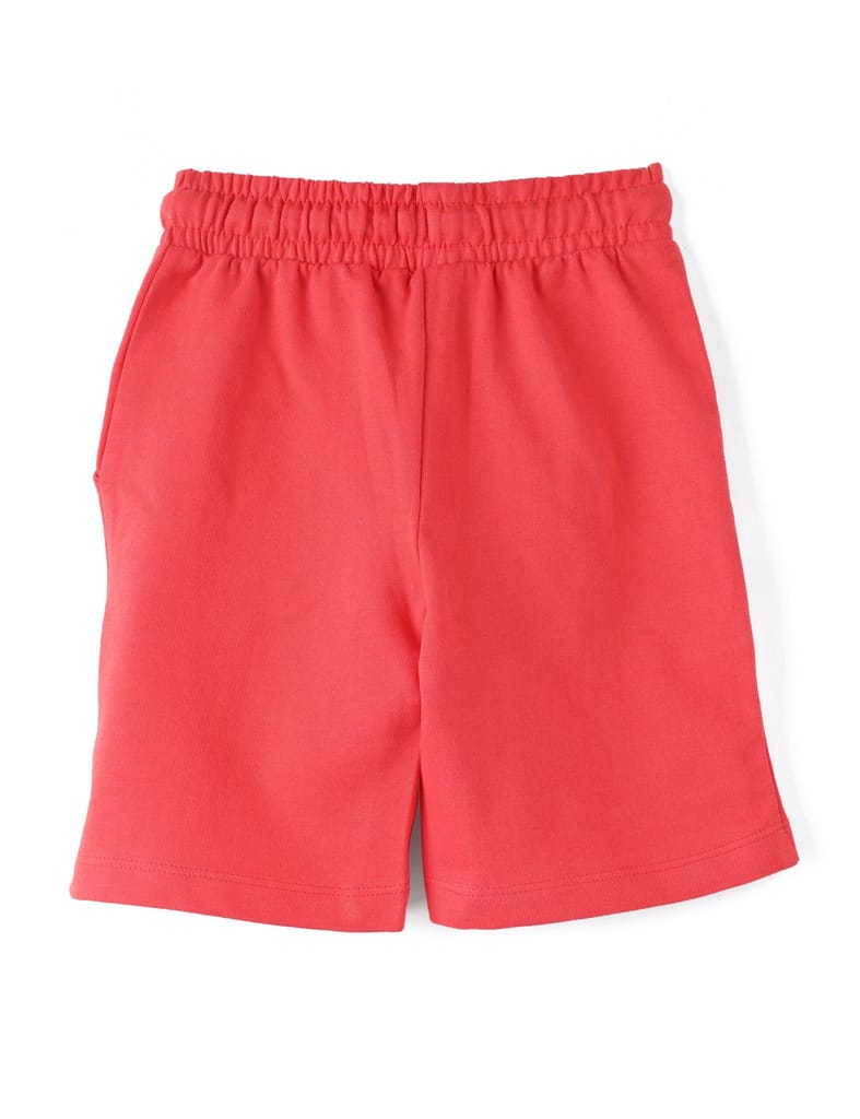 Sophisticated Kids Girls Shorts Cotton French Terry Hibiscus Red “Cool and Tall Giraffe” 2025 at
