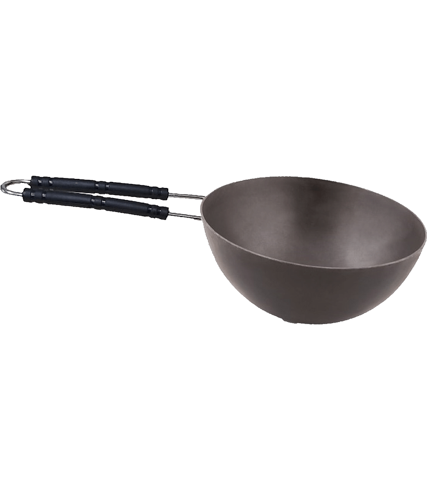 Veer SS Wire Handle Ms wok 500 mL