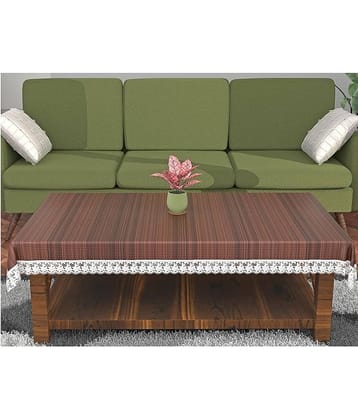 CreadCraft Printed PVC 4 Seater Rectangle Table Cover ( 150 x 105 ) cm Pack of 1 Multi