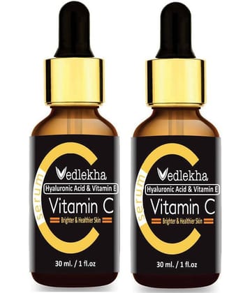 Vedlekha Vitamin C Serum - Skin Whitening & Anti Ageing Face Serum 60 mL Pack of 2