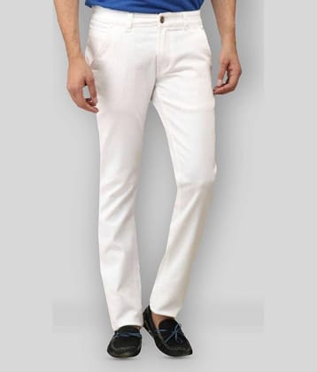 Urbano Fashion - White Cotton Blend Slim Fit Men's Jeans ( Pack of 1 )