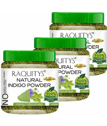 RAQUITYS 100% Organic Indigo Powder Henna 300 g