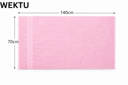 WEKTU Premium Cotton Bath Towel - 70x140 cm Large Size | Ultra Soft, Highly Absorbent and Quick Dry Towel for Bath, Gym, and Travel