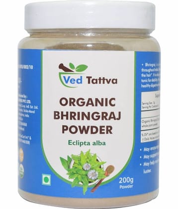 Ved Tattva Organic Bhringraj Powder 200 Gm Pack of 1