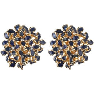 Enamel Daisy Flower Stud Earrings for Girls Alloy Material Earrings for Women's Fashion Jewellery for Party