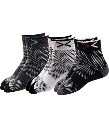 RC. ROYAL CLASS - Cotton Men's Self Design Multicolor Ankle Length Socks ( Pack of 3 )