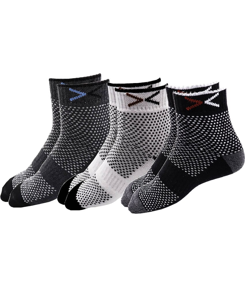 RC. ROYAL CLASS - Cotton Men's Self Design Multicolor Ankle Length Socks ( Pack of 3 )