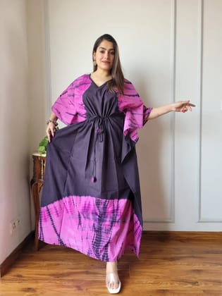 Hand Block printed KAFTAN 100% Pure cotton B