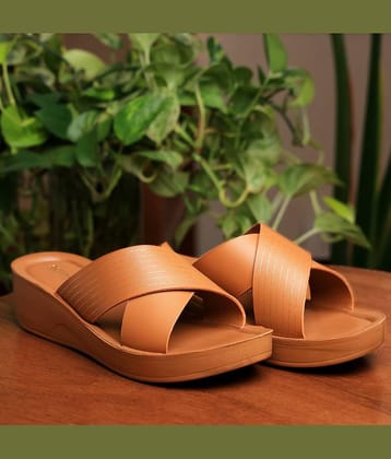 Aerowalk Tan Women's Slip On Heels