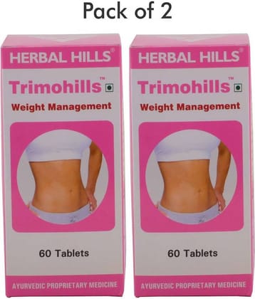Herbal Hills Trimohills 60 Tablets - Pack of 2 Tablets 1 mg