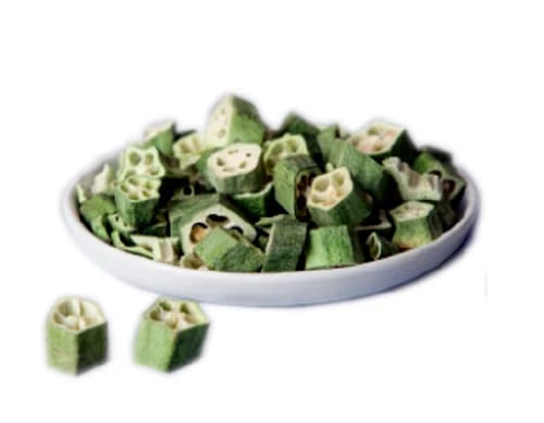 Dehydrated Okra (Bhindi) Slices (1 kg) | Long Shelf Life | Ready to Rehydrate