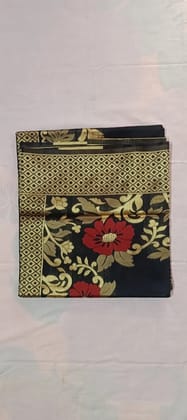 Black and Green Gold Fancy Pattu Saree by Venkat Lakshmi Cloth Business