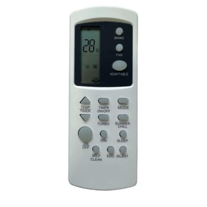 Remote No. 31E (No Backlight), Compatible for Godrej AC Remote Control (Exactly Same Remote will Only Work)