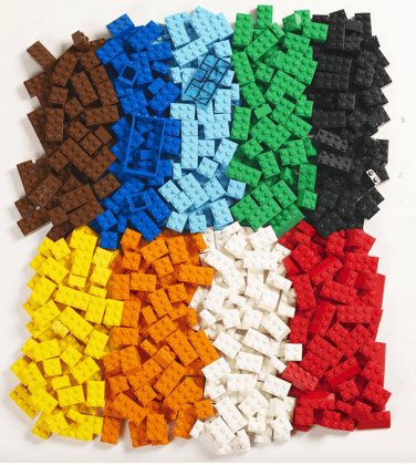 MM TOYS Block Bricks Set, 500 Pcs, Plastic, Brain Skills Game, Ages 6+, Multicolor