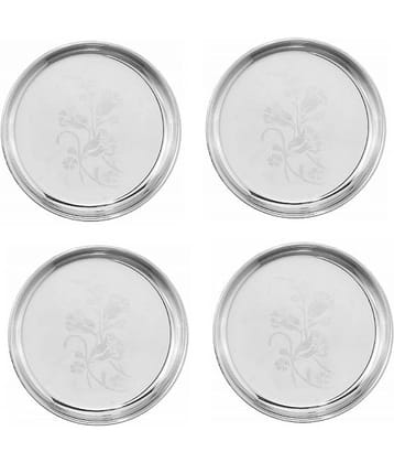 Neelam 4 Pcs Stainless Steel Steel Half Plate