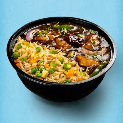 Chicken Manchurian Bowl.